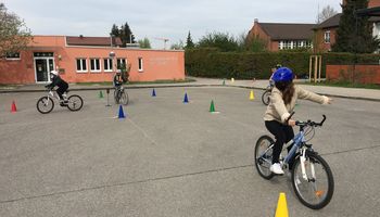 Fahrradausbildung an der Grundschule St. Josef
